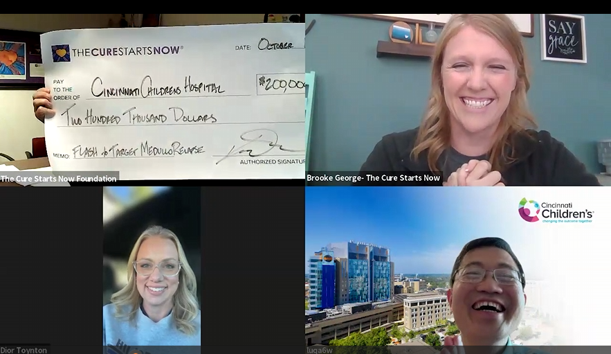 CureStartsNow's tweet photo. $200K Grant Award to @CincyChildrens Hospital for Medulloblastoma Research @CincyResearch Congratulations, Dr. Lu!
see the full video: https://t.co/JSgaZjaDAT https://t.co/0295EiovBY