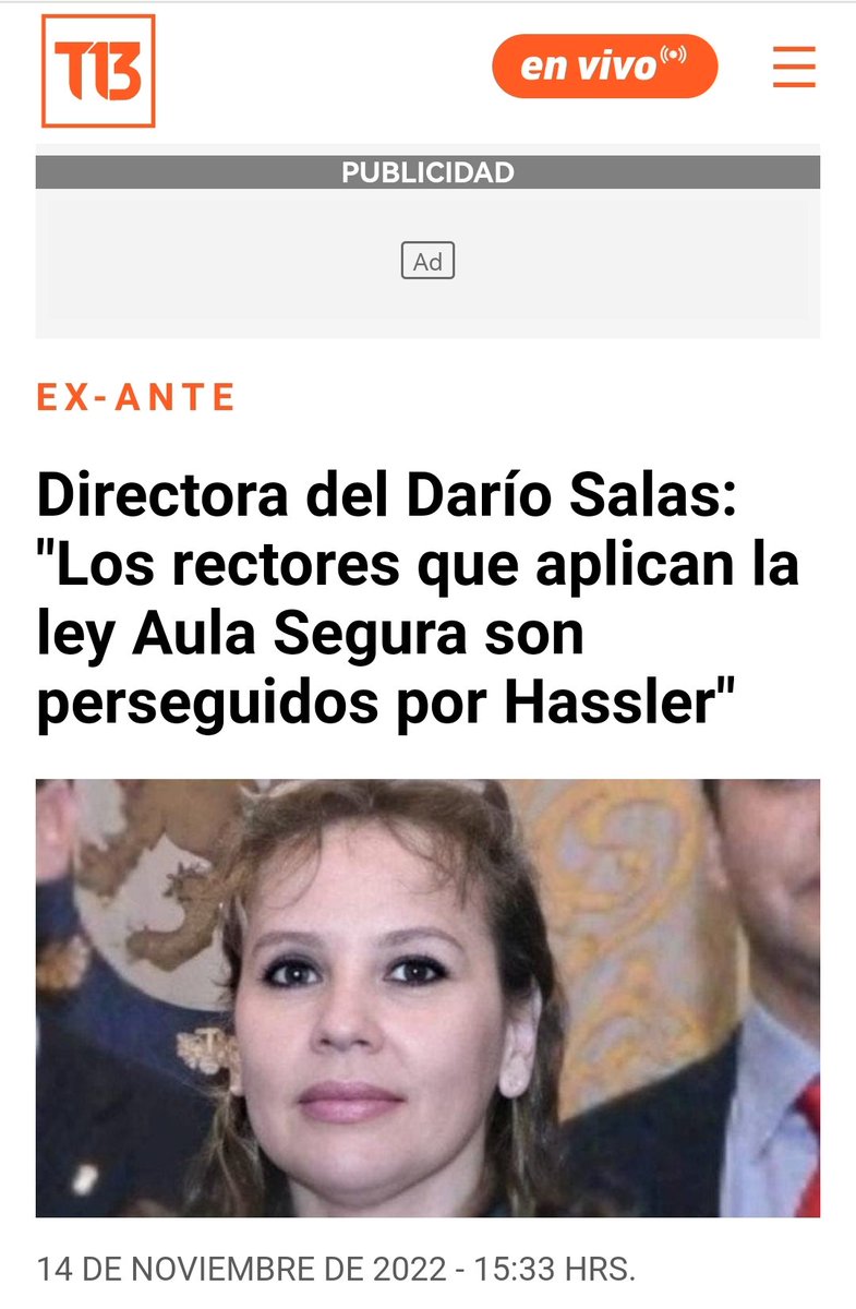 ⛔ Irací Hassler en su momento fue acusada de perseguir a rectores qué aplicaban Aula segura.
#INBA