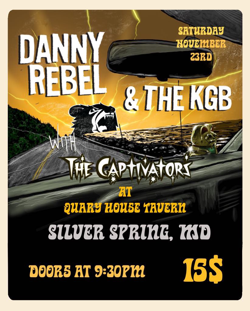Nov Bluebeat is SAT NOV 23!! We’re doing something different at <a href="/QuarryHouseTvn/">Quarry House</a> in Silver Spring MD 🍻🍔 We’ve got <a href="/dannyrebelkgb/">dannyrebelandthekgb</a> from 🇨🇦 &amp; TheCaptivators from DC 🎶🎸🏁 AND Tix are available IN ADVANCE!! #ska #DC #Canada #dcmusic #silverspring <a href="/DCreggae/">DC Reggae</a> link.dice.fm/dannyrebelandt…