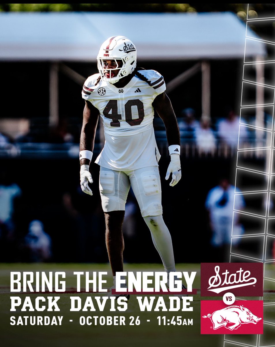 Arkansas on the clock. Let’s pack Davis Wade. Click here to grab your tickets. 
hailst.at/PackDavisWade