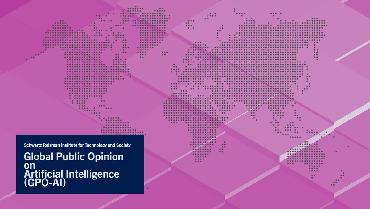 Schwartz Reisman Institute (@torontosri) on Twitter photo Do people know what deepfakes are? Do we trust AI to do our grocery shopping? What are people afraid of or most optimistic about in the age of AI?
SRI/<a href="/PEARL_UofT/">Policy, Elections, And Representation Lab</a>'s Global Public Opinion on AI report surveyed people in 21 countries & 12 languages.
π uoft.me/gpo-ai Do people know what deepfakes are? Do we trust AI to do our grocery shopping? What are people afraid of or most optimistic about in the age of AI?
SRI/<a href="/PEARL_UofT/">Policy, Elections, And Representation Lab</a>'s Global Public Opinion on AI report surveyed people in 21 countries & 12 languages.
π uoft.me/gpo-ai