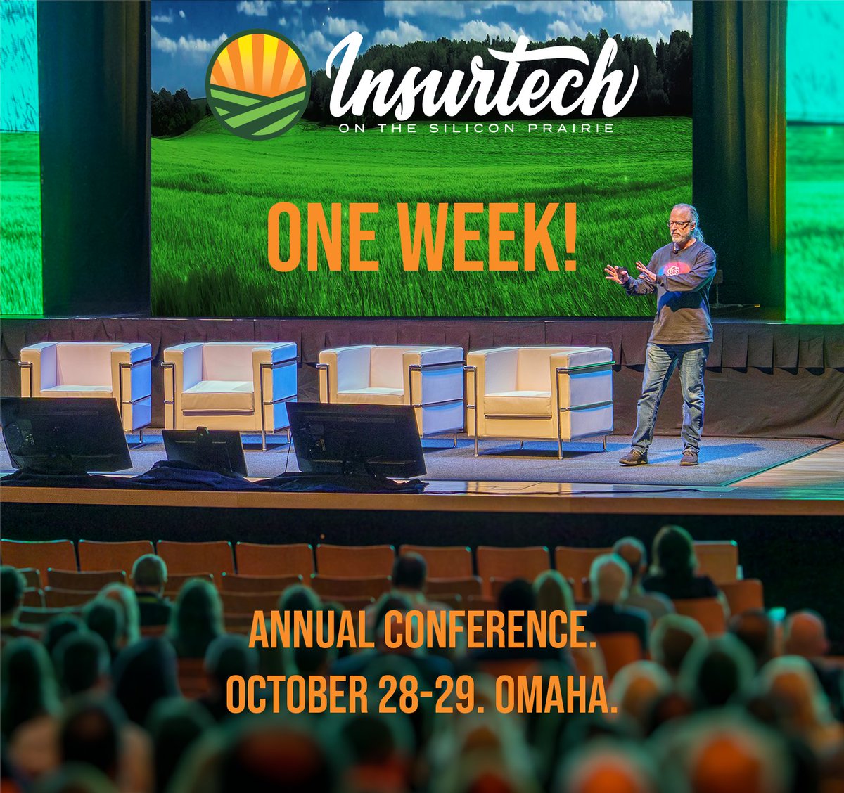 5 days until ISP 2024! We'll again have a record number of attendees and our strongest speaker lineup yet with speakers from Microsoft, Amazon Web Services, Deloitte, carrier CEOs, insurtechs C-suite, leading regulators and many others. Register today at siliconprairienebraska.com.