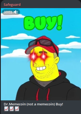 Dr.memecoin  - Dev burned it all no Dev wallet all organic marketing.  No chance of Rug!  6Uqn9WSDZSoTi2KJeyM5ZGc2inYkQjG77s9SNCKqpump