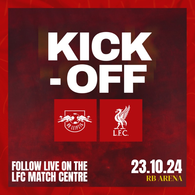 LFC's tweet photo. We're underway in Leipzig - COME ON, REDS! 🙌🔴

Follow all the #UCL action with live commentary and updates via our Match Centre ✊