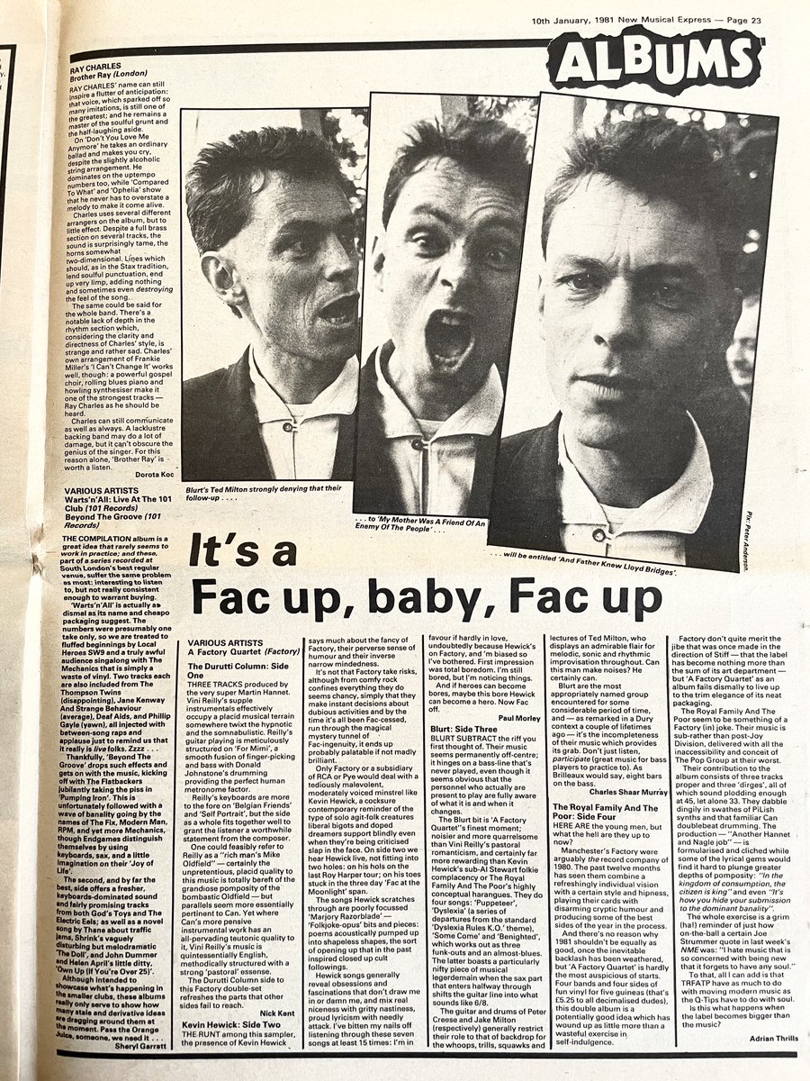 NME 1980s tweet media