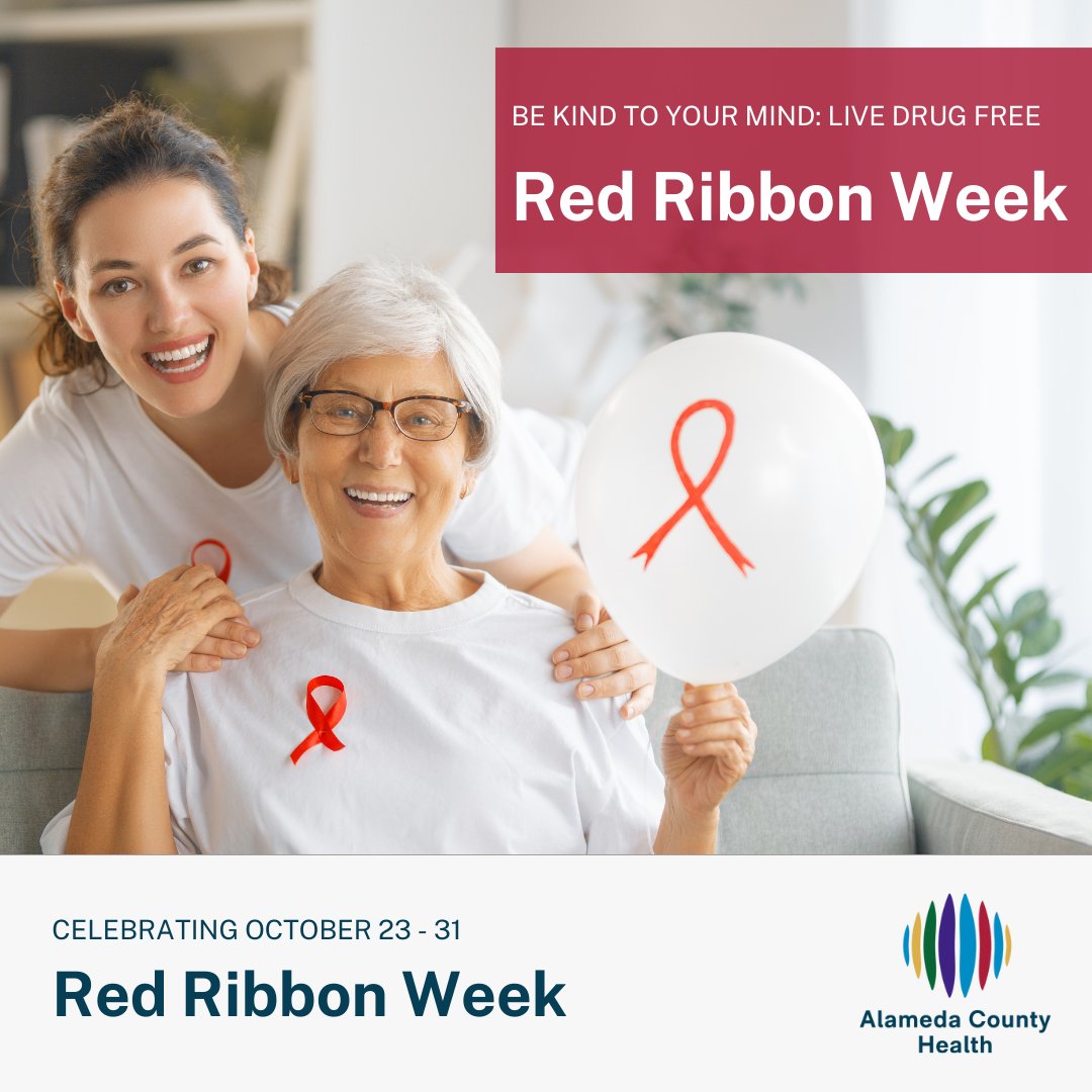 Dare2BWell's tweet image. It’s Red Ribbon Week! This year's theme is "Be Kind to Your Mind: Live Drug Free" 

Join us this week to engage in open conversations about substance abuse prevention. Together, we can build a stronger, healthier community. 💪 

#RedRibbonWeek #DrugFree #PreventionWorks