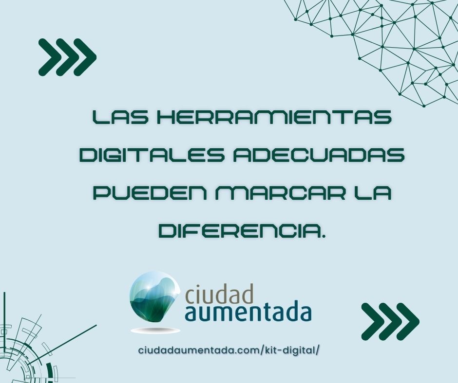 Las herramientas digitales adecuadas pueden marcar la diferencia.

Descubre el poder del Kit Digital para PYMES de Ciudad Aumentada en tu estrategia empresarial. 🛠️💻

#HerramientasDigitales #CiudadAumentada  #marketing