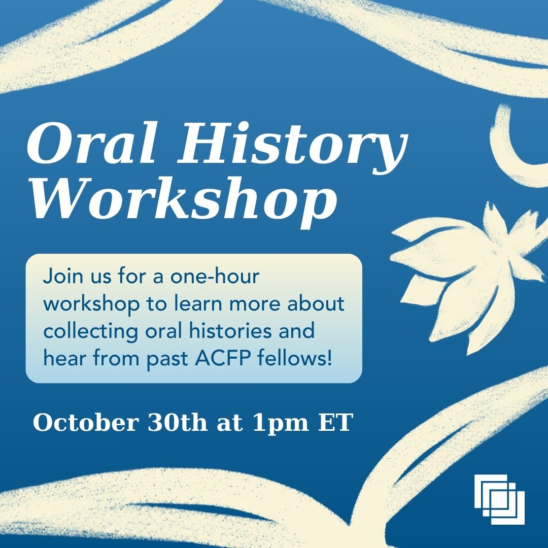 SAADA is hosting a virtual workshop on developing an oral history project! ✍️If you’d like to learn more about collecting oral histories, sign up through the link in bio. We hope you can join us!