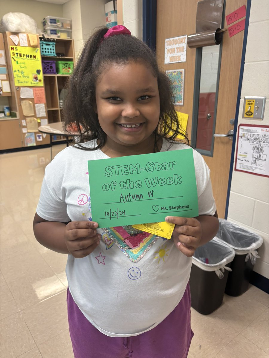 Stephens_STEM's tweet photo. Wednesday STEM Stars ⭐️⭐️⭐️ @WakelonES https://t.co/o4WOSVuTXx