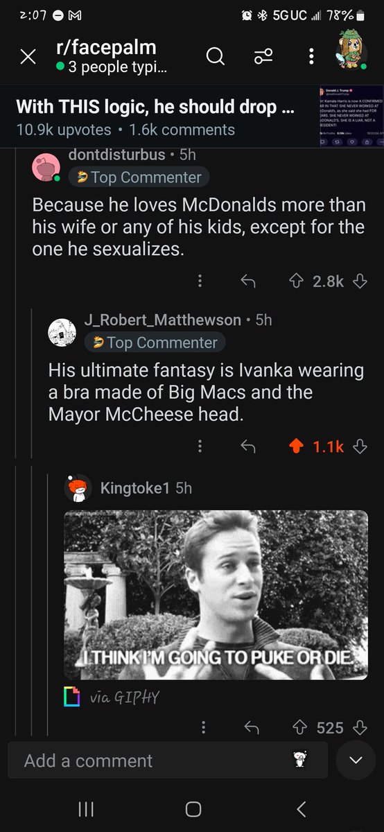 2 guesses who this is about. *barf*

@CaffeineAndHate <a href="/SilipigniMario/">Mario Speedwagon</a> <a href="/DaiseyDoesIt/">Misty may have</a> <a href="/viewfrommyoffic/">View from my Office</a> <a href="/roo_44/">Roo_44</a>