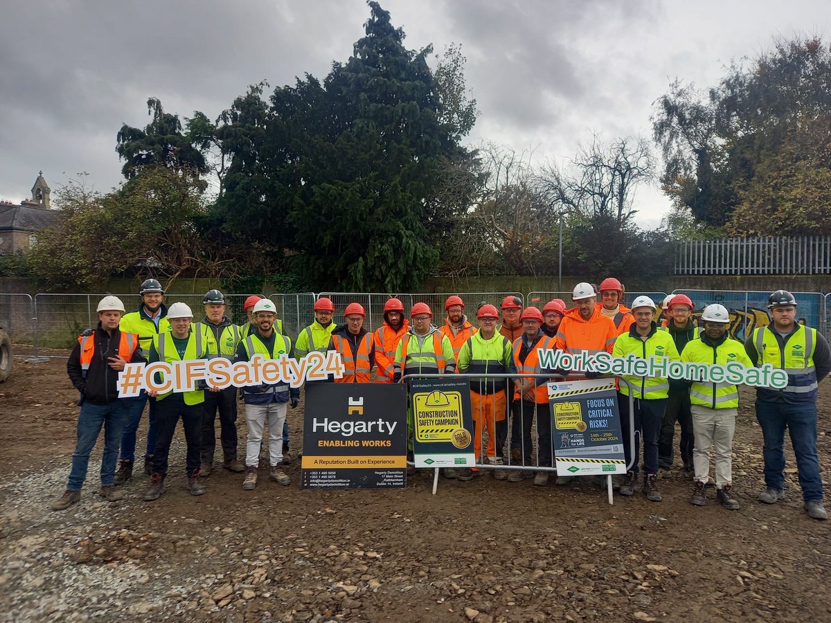 Hegarty Demolition (@hegartydemo) on Twitter photo Hegarty Demolition are delighted to be a part of the <a href="/CIF_Ireland/">Construction Industry Federation (CIF)</a> Construction Safety Campaign 2024 Hegarty Demolition are delighted to be a part of the <a href="/CIF_Ireland/">Construction Industry Federation (CIF)</a> Construction Safety Campaign 2024