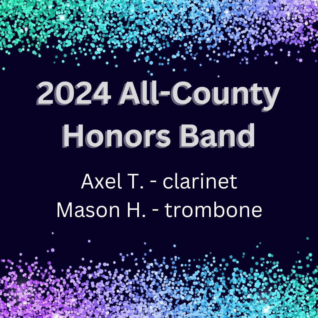 Oberlin Magnet MS Bands (@oberlinband) on Twitter photo Congratulations to everyone who auditioned for the All County Honor Bands! I am so proud of each one of you.
Celebrating our two <a href="/OberlinBand/">Oberlin Magnet MS Bands</a> members who earned seats in Ms. Vernon's Band!! Congratulations to everyone who auditioned for the All County Honor Bands! I am so proud of each one of you.
Celebrating our two <a href="/OberlinBand/">Oberlin Magnet MS Bands</a> members who earned seats in Ms. Vernon's Band!!