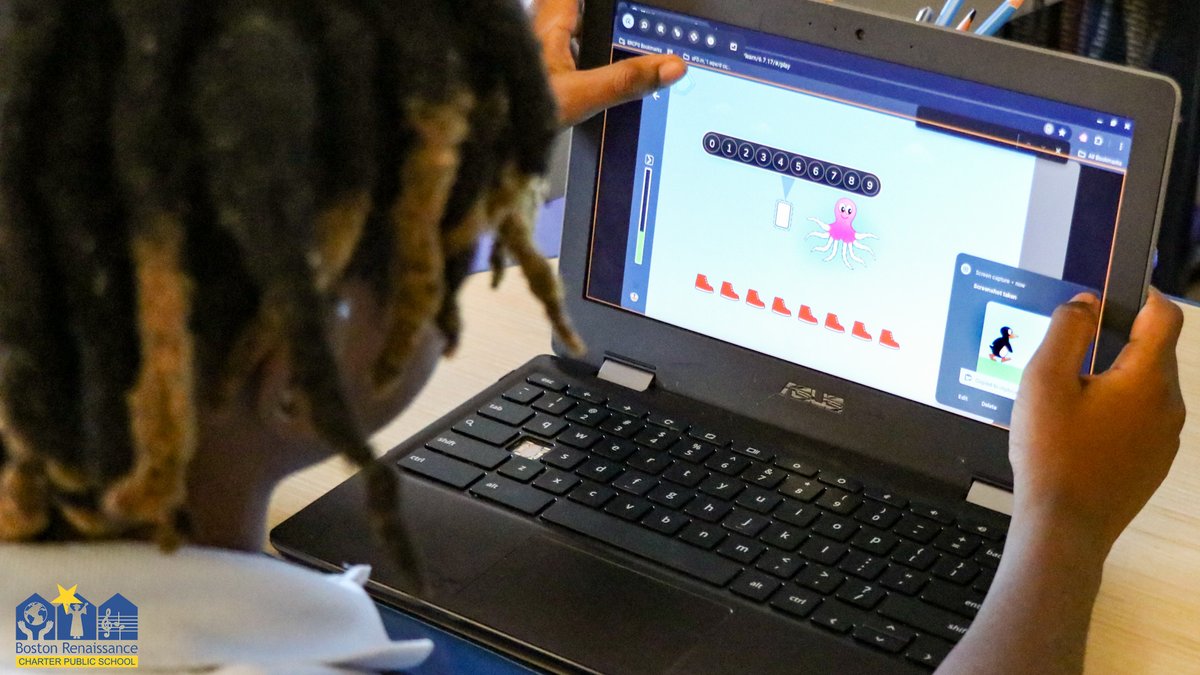 Check out some of our third grade Scholars getting motivated by who else but JiJi the penguin and iconic mascot of ST Math. #BRCPS #RenaissanceFamily