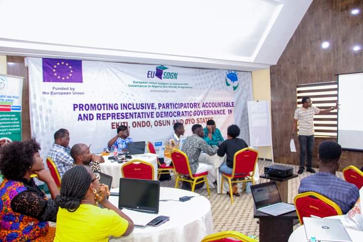 I m at the two Days Validation Excercise for Campaign Finance Trackers in Ondo State ahead of the 2024 Governorship Election. #Ondodecide2024