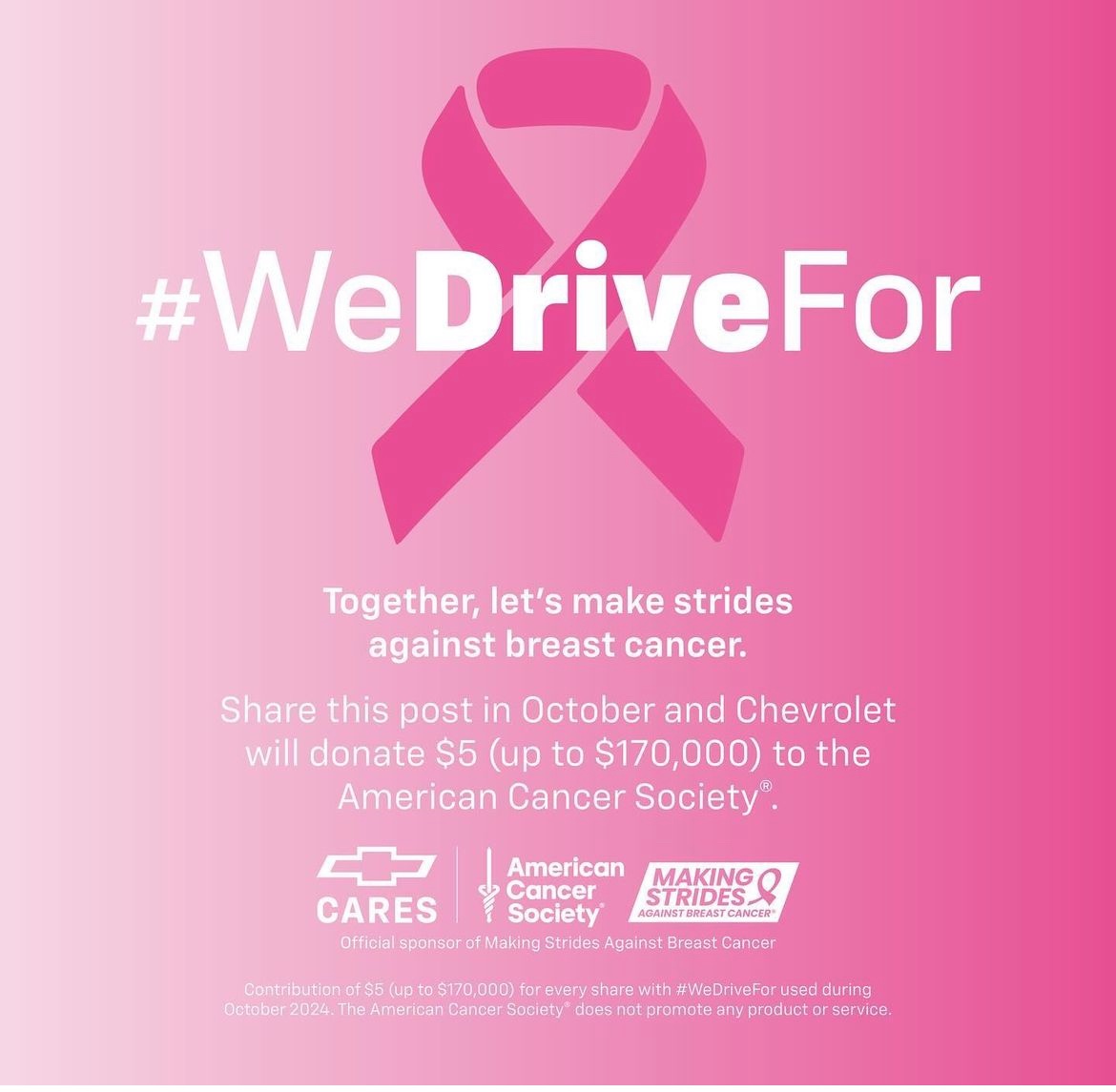NatalieVanStee1's tweet photo. @RadioMadison I listen to you everyday and love you! I know you hate X so join me in spreading positivity on it by retweeting this post and asking your followers to retweet! Every post with #wedrivefor, Chevy donates $5 to @AmericanCancer https://t.co/pgyCwc1Ouu