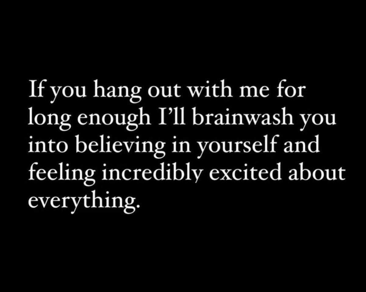 the kind of vibe I try to bring to the party