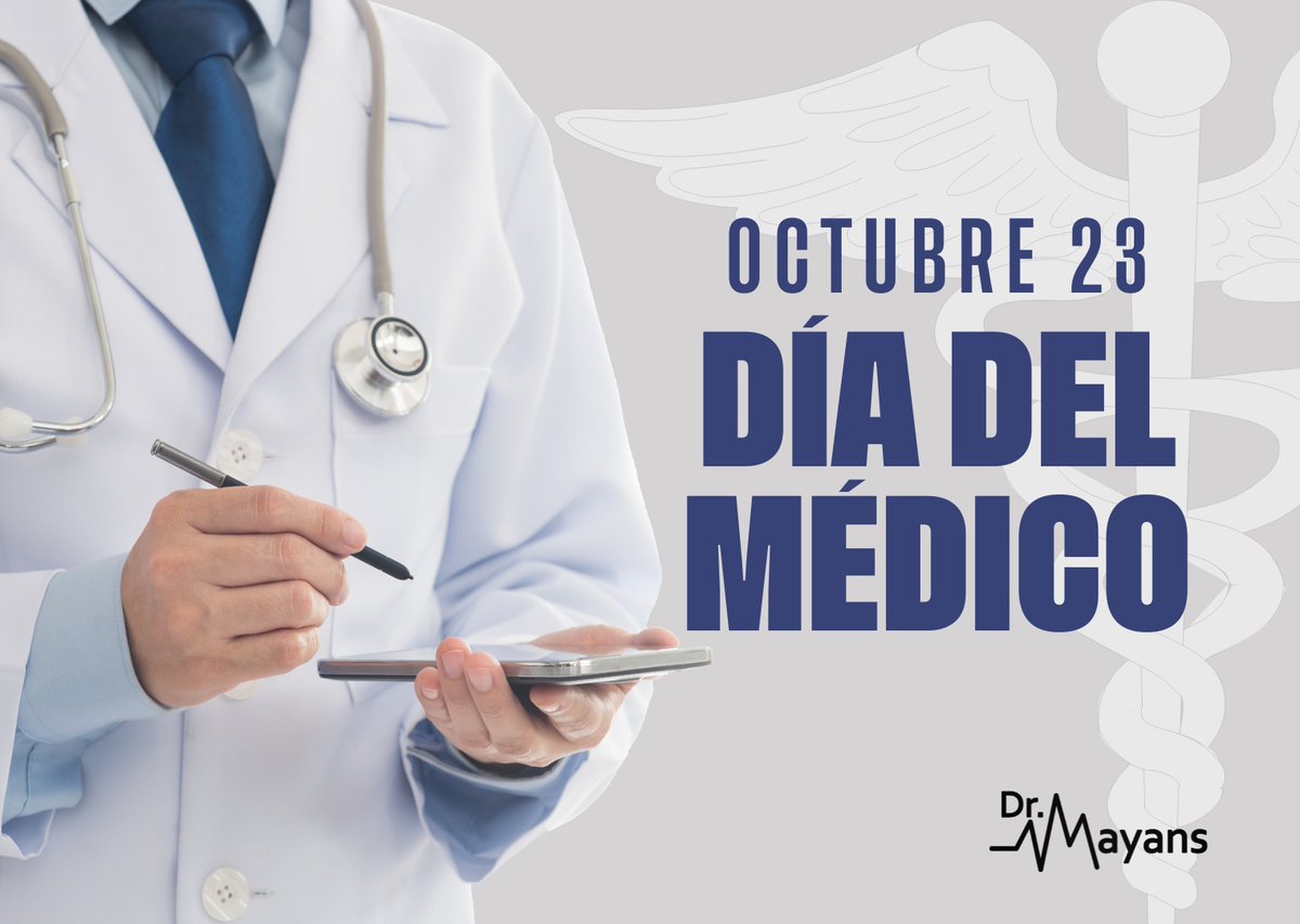 Soy médico por convicción, esta profesión se la debo a mi padre el Dr. Rodolfo Mayans Victoria, quien con amor y entrega ejercía. A todos los colegas muchas felicidades en su día.

¡Mi mano amiga siempre la tendrán quienes más lo necesitan!