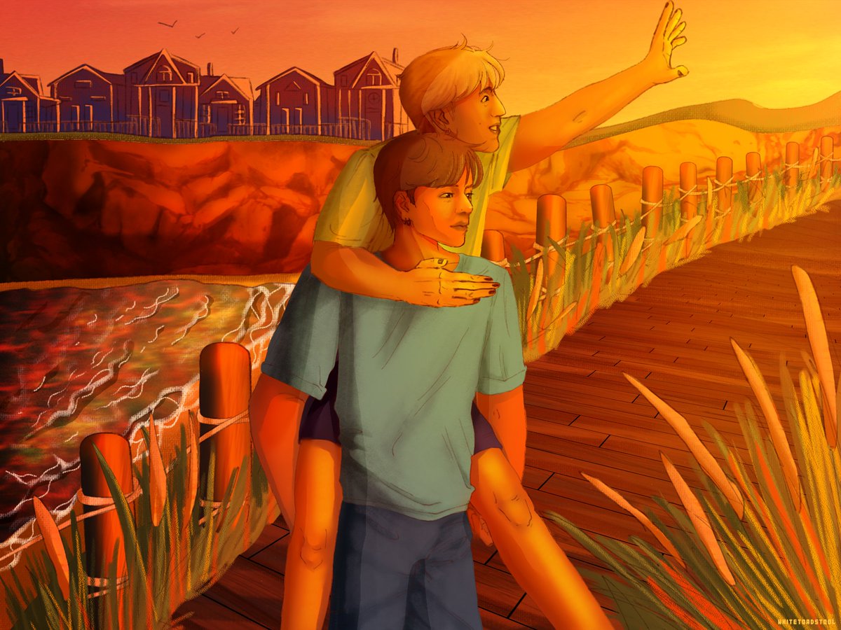 WToadstool's tweet photo. 🩷💚 #minsung #minho #leeknow #han #jisung #skz #StrayKids #art #AU #HanJisung #leeminho https://t.co/JR7nImkIia
