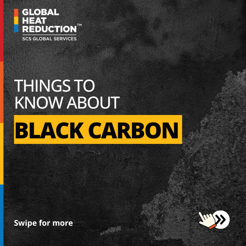 GHRinit's tweet photo. Did you know that while it's only in the environment for a few days, black carbon is up to 52,000x stronger than carbon dioxide? 

Unfortunately, current carbon accounting markets do not account for black carbon - we're changing that with our mitigation credits and footprint.