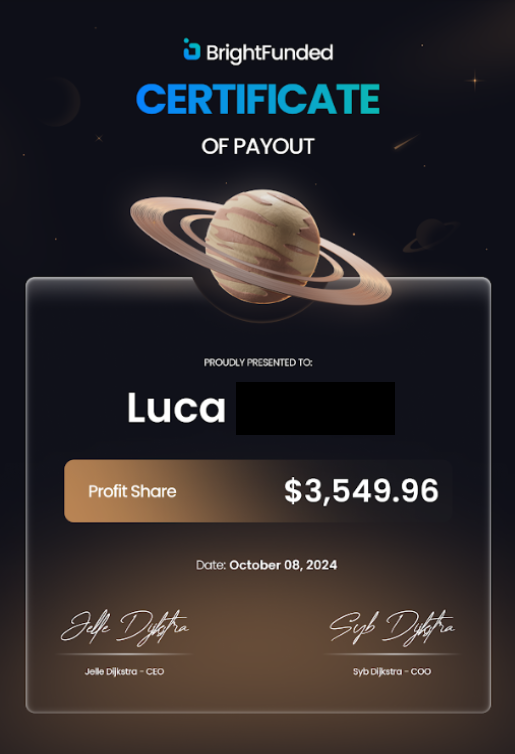 RealSoloTrading's tweet photo. Two more payouts with @BrightFunded I think the total should be around $93.000-$95.000 now with only $2.600 spent !!!   Around 3,476.92% ROI💰🔥