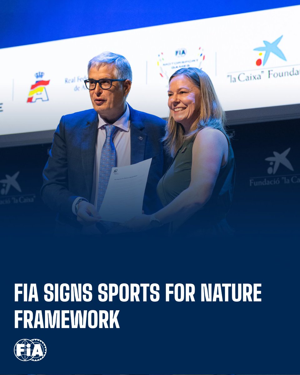 We are proud to announce that we signed the <a href="/Sports4Nature/">Sports4Nature</a>  Framework today during our third FIA Sustainable Innovation Series event. 

We invite the whole motor sport community to join us and contribute to building a nature-positive future for our sport.
Read more ➡️