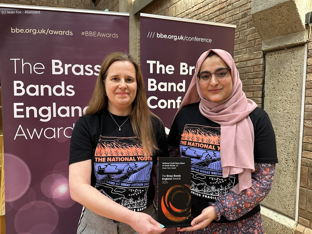 🎉We are so proud to announce that our partnership with <a href="/NYBBGB/">The National Youth Brass Band of Great Britain</a> and composer Sir Karl Jenkins has won a prestigious Brass Band award!🏆 It’s been a fantastic two-year collaboration, which included the world premier of Fragile Earth. 🙌 (1/2)