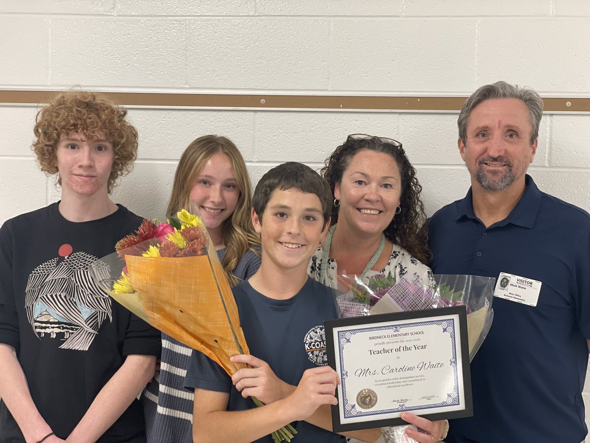 Congratulations to our 2025-2026 Teacher of the Year, Mrs. Caroline Waite! <a href="/carolinewaite8/">caroline waite</a> <a href="/KarlaYo78612102/">Karla Young</a> <a href="/vbschools/">VBSchools</a>