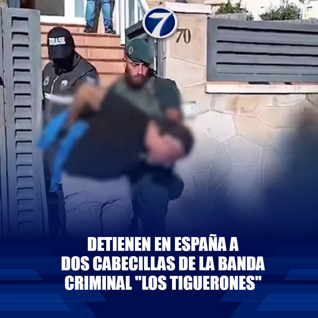 Noti7Guatemala's tweet photo. Detienen en #España a #cabecillas de la banda #criminal ecuatoriana Los Tiguerones 😨➡ https://t.co/zxbl11sPrJ https://t.co/mVklVmxdNx