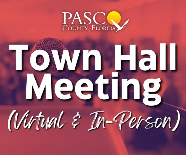 REMINDER! #PascoCounty is hosting a town hall-style meeting TOMORROW, Oct. 24, from 6 p.m. - 8 p.m. for Pasco customers impacted by Hurricanes #Helene and #Milton.

This meeting will be streamed online and broadcast live on Pasco Television. All Pasco County customers impacted by