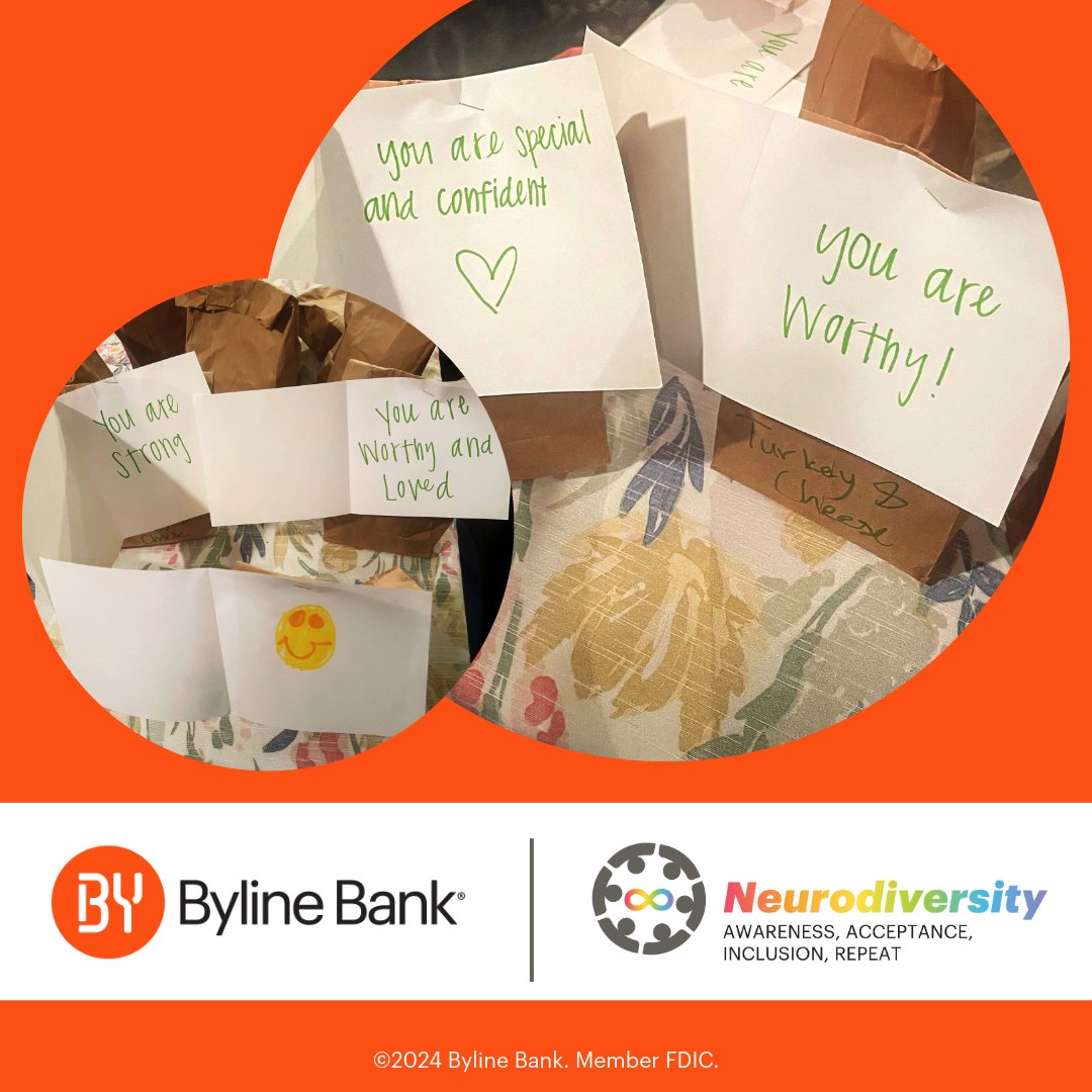 Byline Bank Neurodiversity Employee Resource group had an amazing time supporting Glencoe Youth Services by volunteering to bag lunches for Sarah’s Circle in Chicago.  

Together with another nonprofit, we gathered and delivered donations to food pantries, helping those in need.