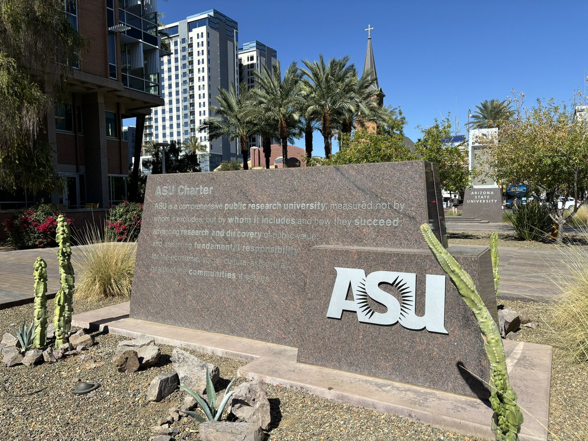 DavidRosowsky's tweet photo. Leading the way. Not just something we say.
Put words into action. It’s how we gain traction.
Watch great ideas grow. There’s one thing I know:
Everything’s harder when you don’t have a charter.
@ASU
#MiddayMusings #MidweekPoet https://t.co/RtP42qPoa4