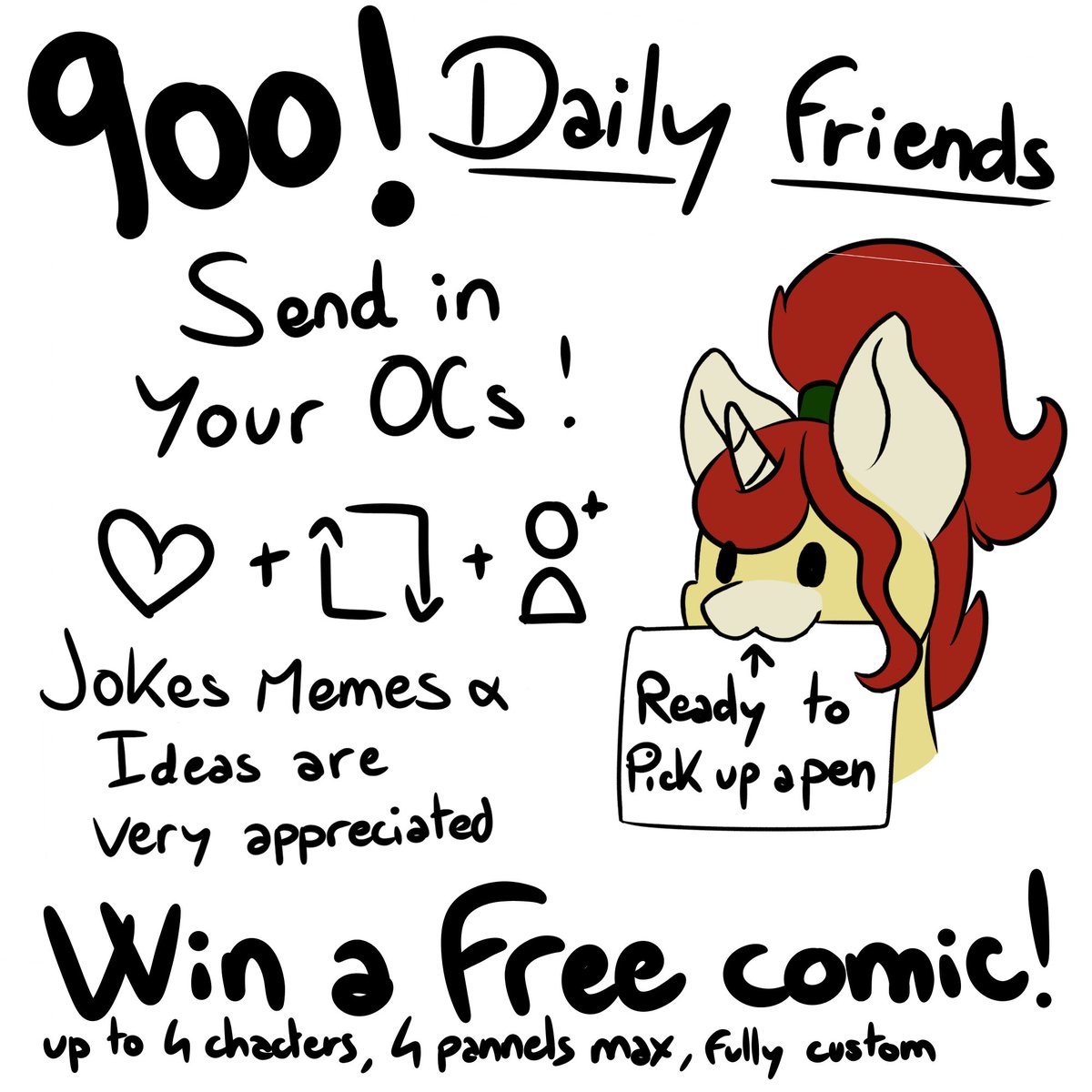 Almost) Daily dose of friends : day 900

RAFFLE TIME !

For the first time you can fully decide what I draw