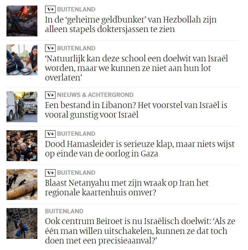 Repelsteeltje21's tweet photo. Pfff... even de laatste titels van @jjholtland👇 gescreenshot.
Zoek, zoek het begrip voor Israël.🔍
Ergens ligt dat naaldje misschien wel in de hooiberg van anti-Israëlbias.
Heel misschien. https://t.co/c64uvOoegq