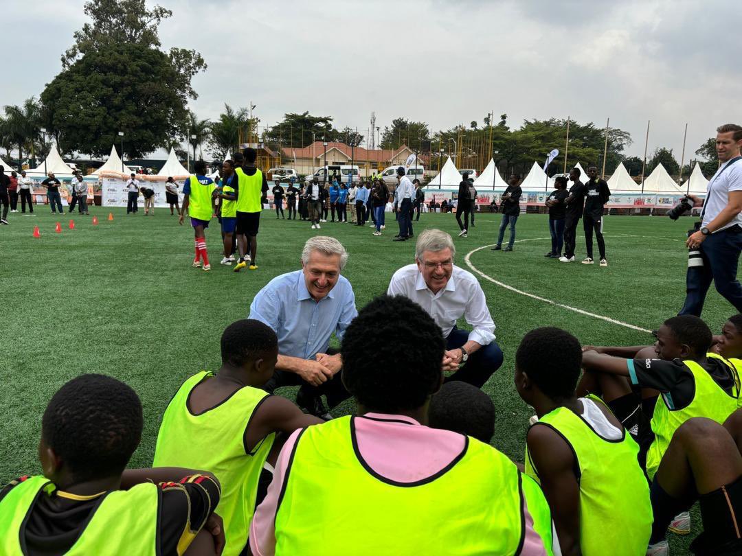 Happy to visit a “Game Connect” project with Thomas Bach, President of <a href="/iocmedia/">IOC MEDIA</a>.

Through the Olympic Refuge Foundation we help young refugees in Uganda learn life skills through sport — a great way to integrate and develop.

Proud of our partnership with the Olympic movement!