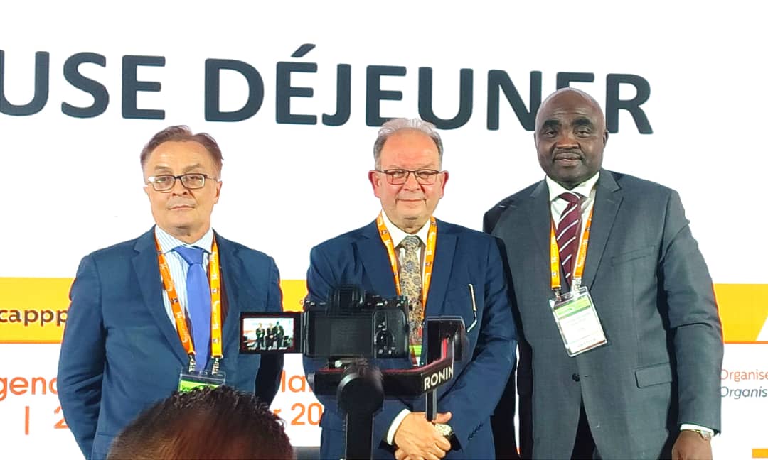icrcng's tweet photo. The 14th #APPP2024 is a catalyst for change in Africa’s development landscape. With resounding success &amp; a commitment to excellence, it’s empowering the continent &amp; reshaping the future of PPPs
In Pic L-R: Patrick Sergant - CPCS, PPP Head #Egypt Atter Hannoura, DG ICRC #Nigeria https://t.co/OTR4msZ0sb