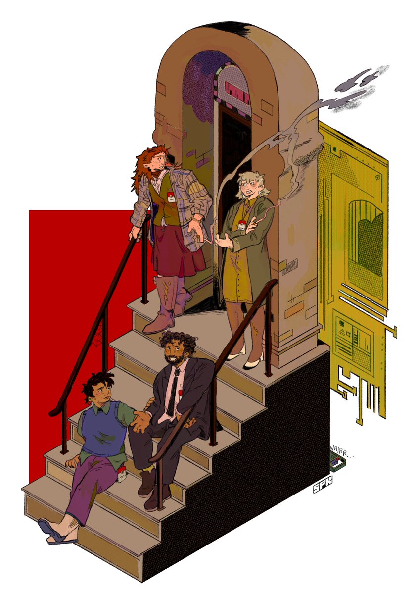 spooksier's tweet photo. four losers in a basement reading spooky stories 

[#themagnusprotocol #magnuspod] https://t.co/RzynWcDoTD