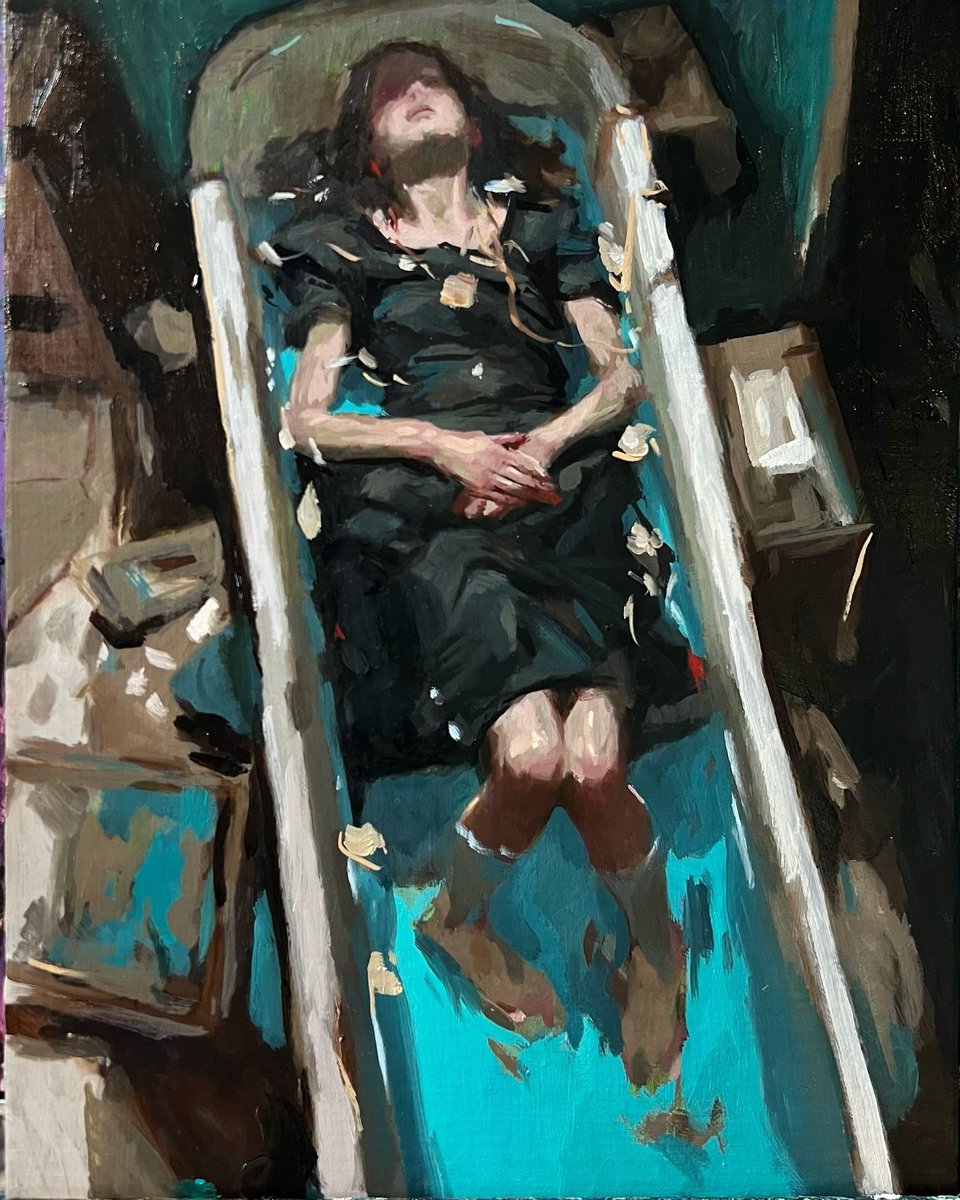 BeautifulBzarre's tweet photo. The storytelling in the brushwork is sublime. Gorgeous painting @neilcunning_
Bather 2. Oil on linen
25cm x 31cm
Available
#beautifulbizarre #painting #bather #oilpainting #contemporarypainting #figurativeart #artlovers #paitinginspo https://t.co/KCN504aTa5