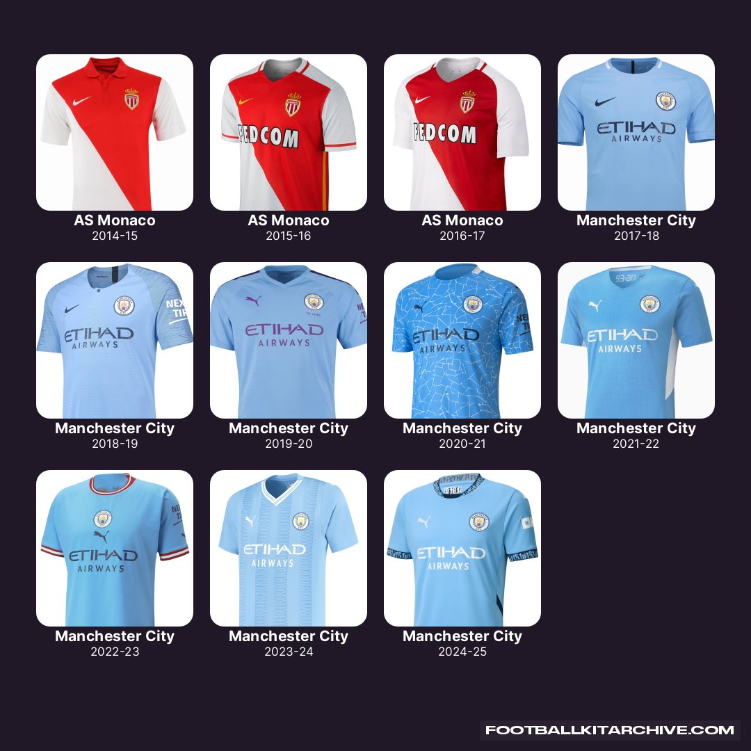 footballkitarch's tweet photo. Career in Shirts - Bernardo Silva

Which one's your favorite? 👇

▶ https://t.co/muSFmb3Rgq https://t.co/9VPAG6MUnr