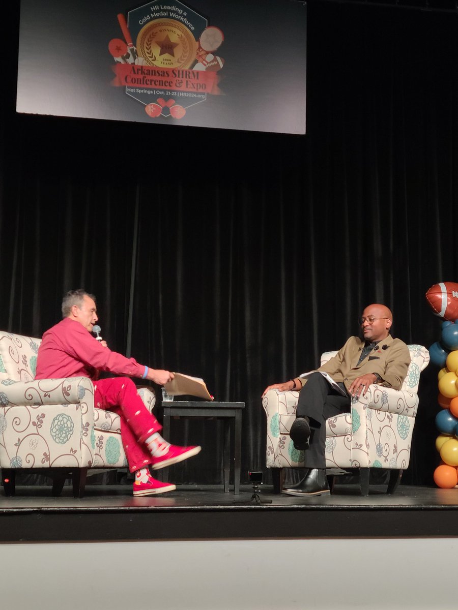 You may recognize the name <a href="/quinngrovey4/">Quinn Grovey</a> as one of the winningest quarterbacks in Arkansas Razorback history, but today he came to share his insights from a 25 yr career in HR. With ARSHRM's Tim Orellano, they provided a strong close to #ARSHRM24!