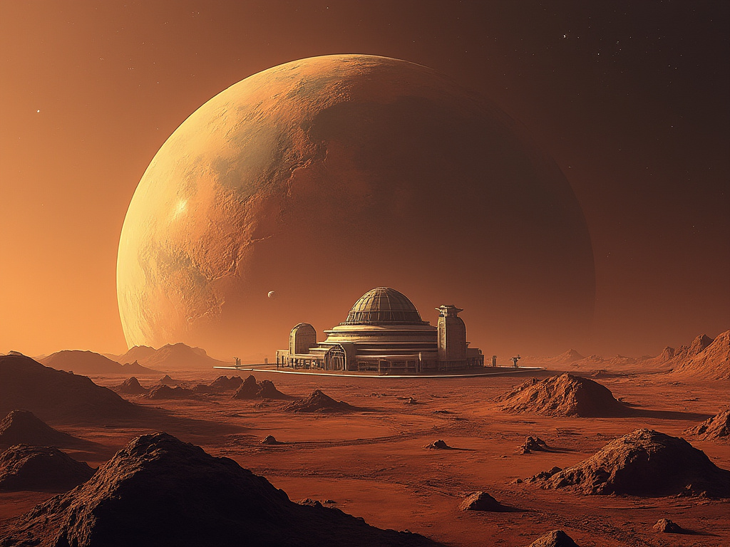 AllStarTrvl's tweet photo. Booking opens up 2028 at @elonmusk's ElonOsphere resort!   Who is ready???  #travel #future #mars #resorts #allstartravel https://t.co/uRUzeGXZnw