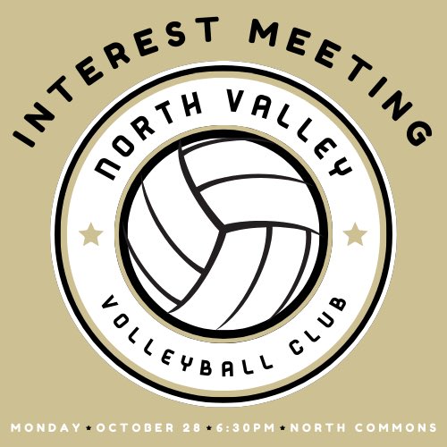 Club Volleyball Interest Meeting
👤 Open to all
⌚️ 10/28 @ 6:30pm
📍 NHHS Commons
#NHHSvb #NHHSmvb