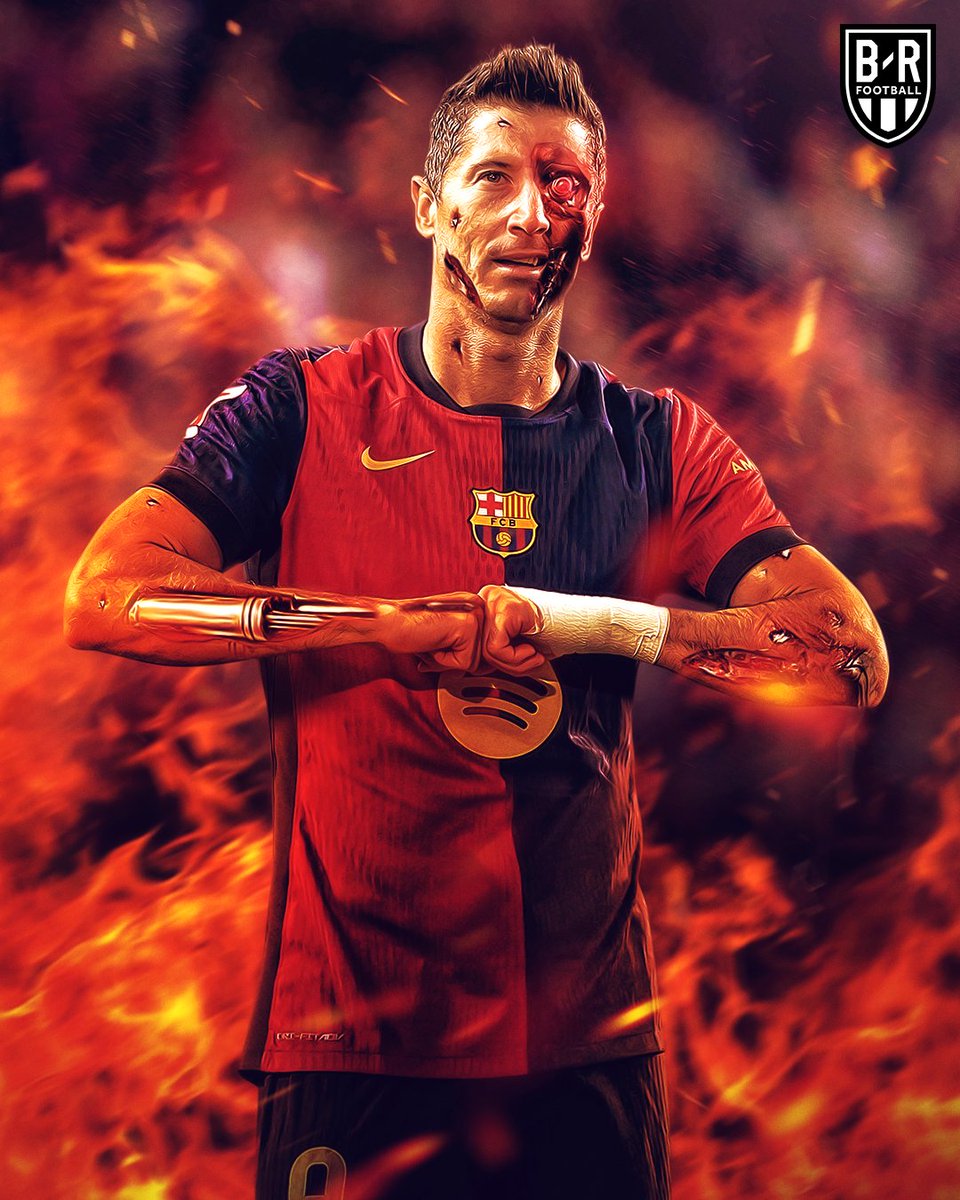 brfootball's tweet photo. 𝐅𝐈𝐅𝐓𝐄𝐄𝐍 goals for Robert Lewandowski already this season 🤖 https://t.co/HDhtLQUjeJ