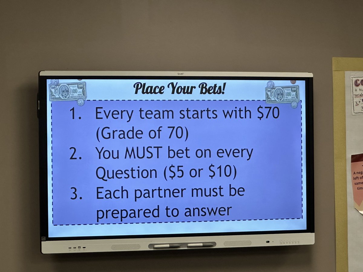 Mary Hernandez (@mchernandez10) on Twitter photo Writing linear equations and linear transformations in Ms. Swanson’s Alg 1 class using “Place your bets.” <a href="/MMathdept/">MRHS_mathdept</a> <a href="/MRHSMavericks/">Morton Ranch HS</a> Writing linear equations and linear transformations in Ms. Swanson’s Alg 1 class using “Place your bets.” <a href="/MMathdept/">MRHS_mathdept</a> <a href="/MRHSMavericks/">Morton Ranch HS</a>