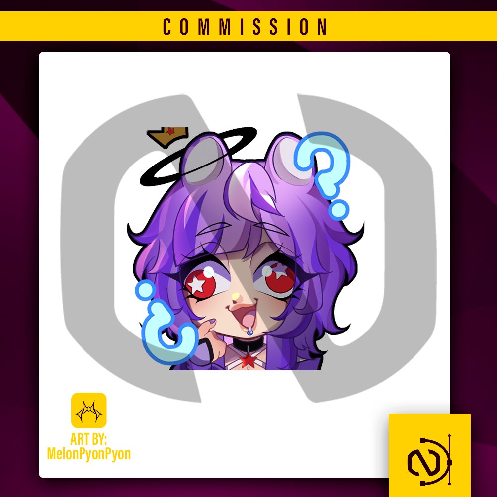 OnDesignX's tweet photo. 😄YCH Emote for @/NikozBlade
Thanks for choosing On-Design!      

🎨Art by: @/Melonpyonpyon 

 You need emotes like this? Feel free to contact us ^^