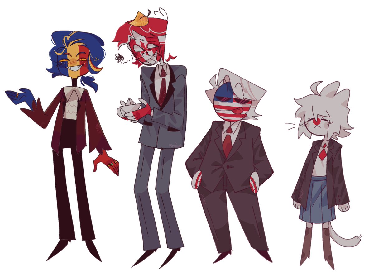 zefyrkameow's tweet image. #CountryHumans
