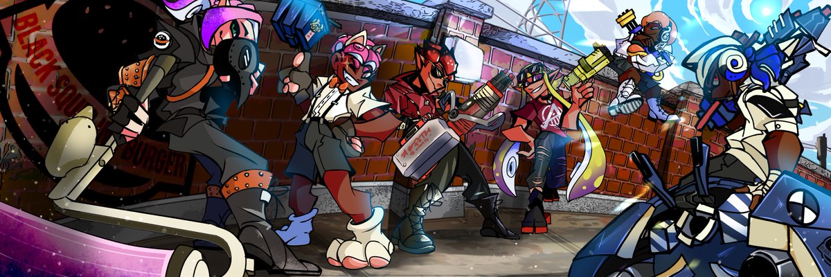 Completed banner for the BSIB Crew!! 🍔🦑

Had the delight of working with the team to depict Such a Legacy squad!