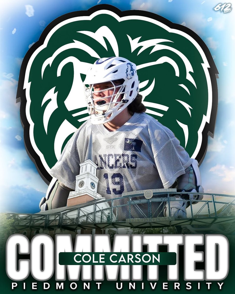 ‘25 Attackman Cole Carson has committed to Piedmont University. Congratulations Cole!