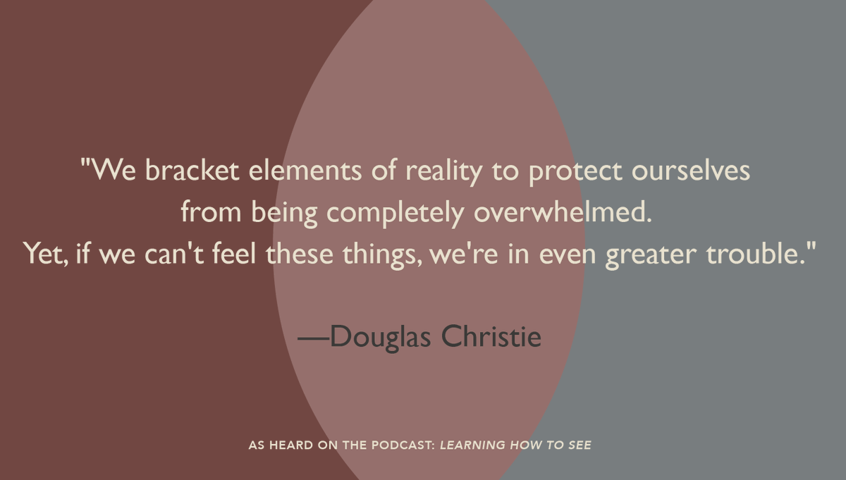 cac_abq's tweet photo. "Shared grieving is part of what we do. And we could probably do with more of it." Listen to @Brian_McLaren and Douglas Christie on the newest episode of our popular podcast #LearningHowToSee! https://t.co/4oauGqq4S4 https://t.co/M4npVwYEfp