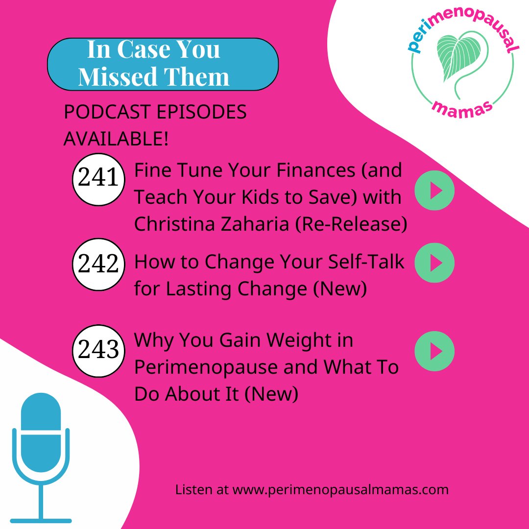 drlisaweeksND's tweet photo. Episode 241: Christina Zaharia talks about budgeting and teaching our kids to manage money.

Episode 242: Dr. Toni shares a simple hack to stick to healthy habits.

Episode 243: Dr. Lisa shares why our nutritional and exercise needs change as we age. https://t.co/N0bzOwuUl8