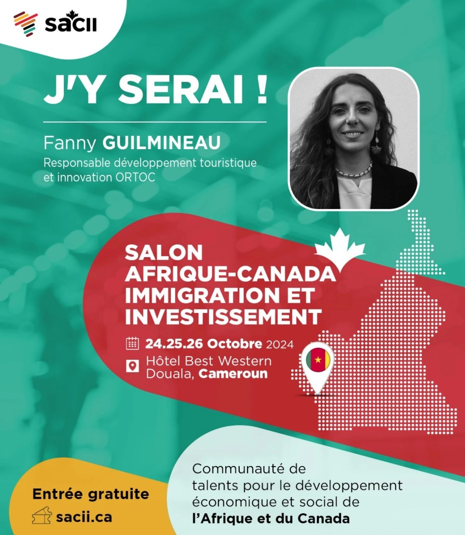SACIICA's tweet photo. ✨En tant que Responsable Développement Touristique et Innovation, Fanny GUILMINEAU partagera son expertise dans les nouvelles innovations.
📅 24, 25 &amp; 26 Oct 2024
📍 Best Western Hôtel, Douala
🔗Inscription 𝗴𝗿𝗮𝘁𝘂𝗶𝘁𝗲 : 𝘄𝘄𝘄.𝘀𝗮𝗰𝗶𝗶.𝗰𝗮/𝗶𝗻𝘀𝗰𝗿𝗶𝗽𝘁𝗶𝗼𝗻 https://t.co/wqEULWflSt